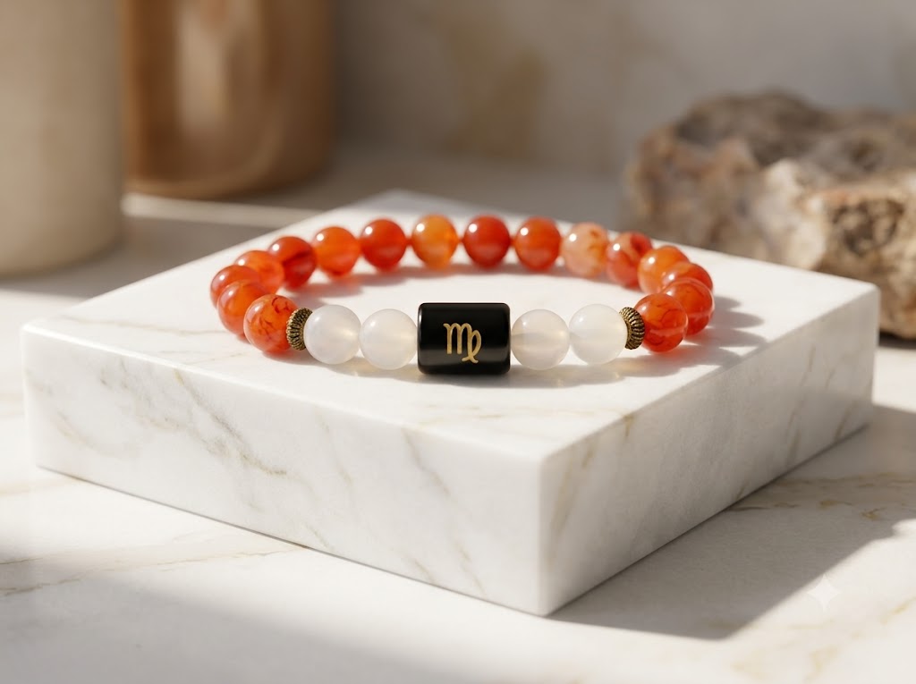 Certified Astrological Bracelet — Kanya (Virgo) — Aesthetic Studio Presentation