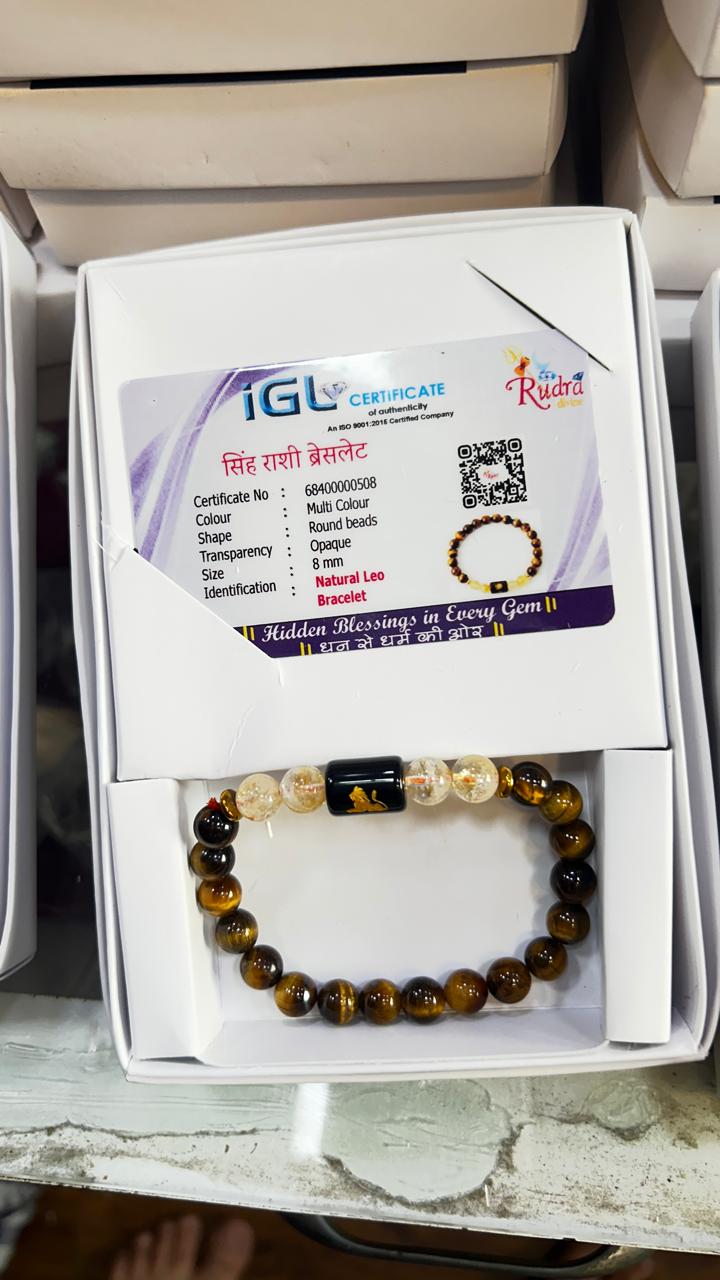 Certified Astrological Bracelet — Singh (Leo)